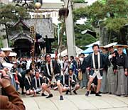 大名行列の人気者、先供の妙技