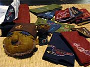 イベントで販売される刺し子の作品