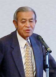 新潟県立燕高等学校の発展を願う市民の会の遠藤栄松会長