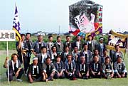 最高得点の赤組、上町組