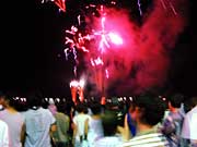 中ノ口川で花火大会