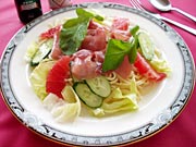 「生ハムとグレープフルーツスパ」