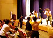 にぎやかっだった『五穀撒の舞』