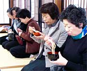 待合いでふるまった年越しそば