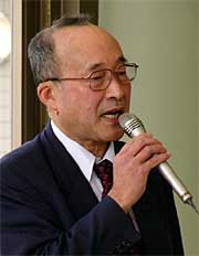 新潟経営大学の3つの付加価値をアピールする蛯名学長
