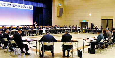 22日開かれた燕・吉田・分水合併推進協議会
