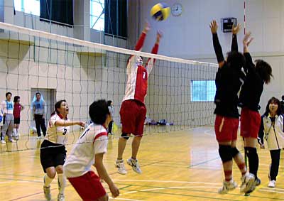 29日開かれた三条市バレーボール協会主催第2回ソフトバレーボール大会