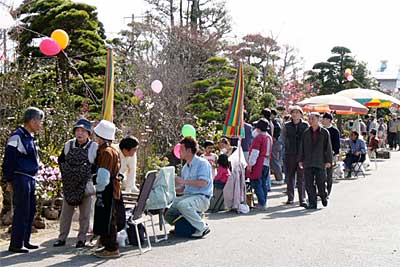 10、11日と三条緑花木センターで開かれている植木まつり「30周年記念大売り出し」