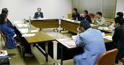 20日開かれた市長と若手後継者との懇話会
