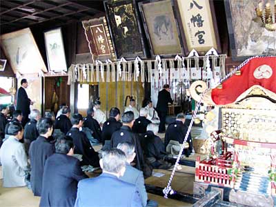 八幡宮の春季例大祭神事