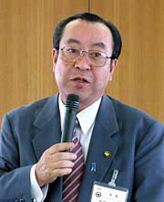 ガス事業民営化の検討に理解を求める高橋燕市長