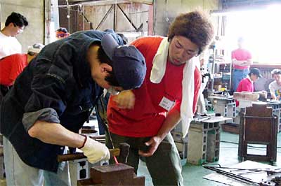 5、6の2日間、開かれている鍛冶道場