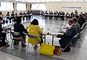 28日開かれた三条・栄・下田合併協議会