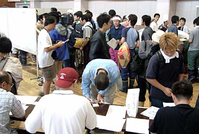活気にあふれる三条市災害ボランティアセンター