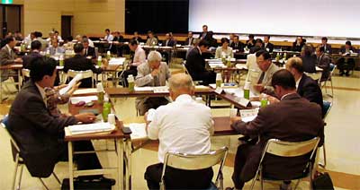 24日開かれた燕・吉田・分水合併推進協議会第7回会議