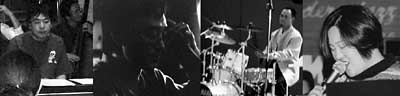 Jazz Company のメンバー、左からPf.韮沢裕一、Bs.長野賢一、Dr.内山和彦、Vo.MUZMI