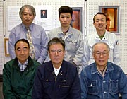展示作業を終わってメンバーの記念撮影