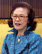 あいさつする徐燕市医師会会長