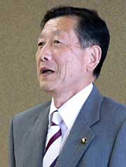 訓示する高橋市長