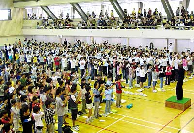 6日開かれた第1回三条市小学校音楽祭