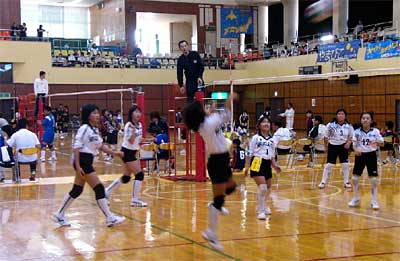 5日開かれた北越銀行杯第17回新潟県小学生バレーボール大会県央地区大会