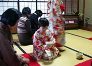 24日だけ行った子ども抹茶教室による点前