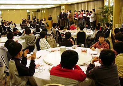 12日行われた裏館スーパーキッズの卒団式