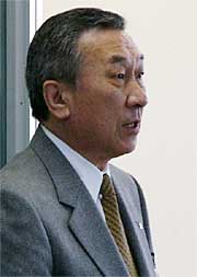 訓示する泉市長職務執行者