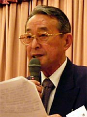 三条市自治会長協議会会長に就任した大坂三条地区会長
