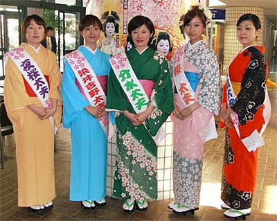 おいらん役の5人