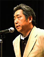 『ベースボールキッズ』監督で三条市でロケをして『瞽女 GOZE』を制作する瀧沢さん