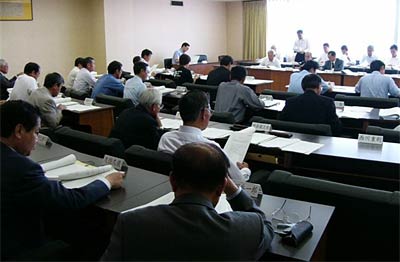 12日に開かれた三条市の6月定例会提出議案概要説明会