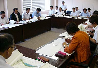 9日開かれた三条市の河川改修事業等調査特別委員会