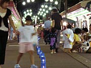イベントの最後はキャンドルアート