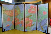 加茂の宝をテーマにしたびょうぶ