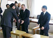 正副議長へのあいさつ