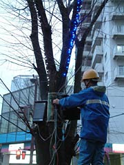 イルミネーションを設置する業者