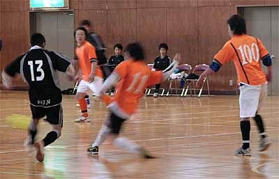 昨年の三条市サッカー協会主催フットサル大会の様子