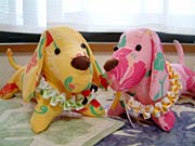 カラフルなぬいぐるみ
