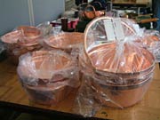金物特価市の銅の山菜鍋