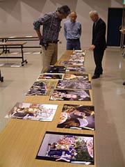28日開かれた平成19年度「おいらん道中写真コンテスト」審査会