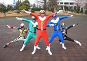子どもたちに人気のカモレンジャー