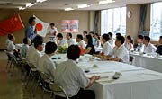 中国語で国定市長があいさつ