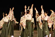 花火大会に先駆けて行われた燕市よさこいソーラン大会