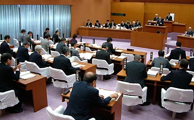 3日開会した三条市9月定例会