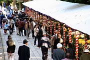 10月31日、平日とは思えないにぎわい
