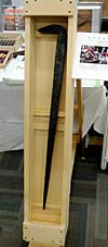 「三条鍛冶まつりで製造した大和釘も展示