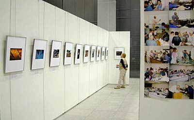 18日まで三条・燕地域リサーチコアで開かれている第5回山田昌男写真技法講座生作品発表会