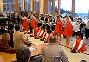 本成寺保育園児のマーチング演奏