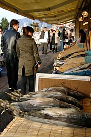 店先には新巻鮭